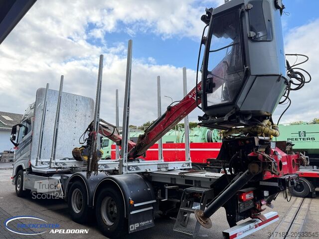 Transportador de madeira Volvo FH 650 6x4, FTG V1000X.81 Houtkraan