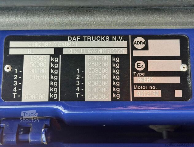 Standard SZM DAF XF 480 FT SSC SMART TACHO GENv2 FULL SPOILER 2x