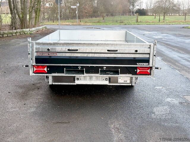 Aizmugurējais pašizgāzējs Brian James Trailers TIPPER 526-3620-35-3-12 | TRIDEM | PENDELKLAPPE 360X200X30CM 3500KG RÜCKWÄRTSKIPPER | SCHWARZ