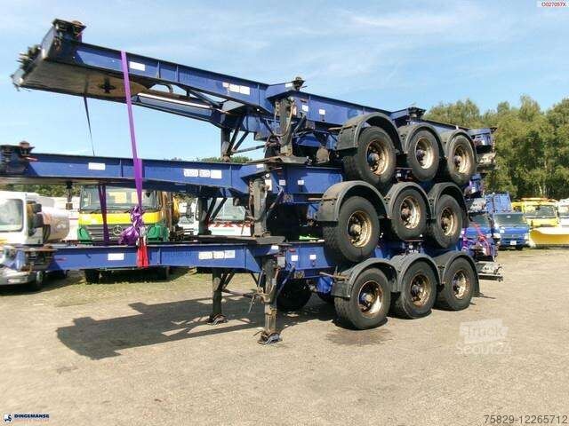 Montracon Stack 3 x container chassis 20 30 40 45 ft
