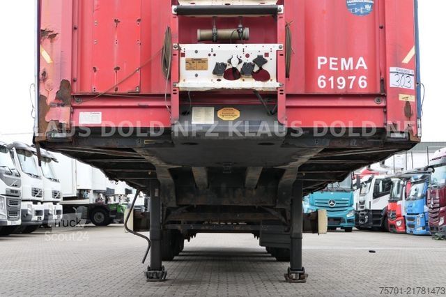 Öppen semitrailer med kapell KRONE SD Pritsche Plane Edscha BPW-Achsen