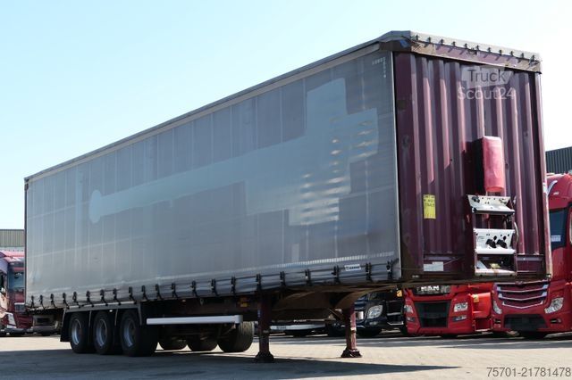 Öppen semitrailer med kapell KRONE SD Pritsche Plane XL MegaLiner Edscha Bordwände