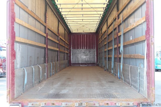 Öppen semitrailer med kapell KRONE SD Pritsche Plane XL MegaLiner Edscha Bordwände