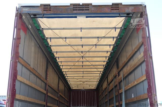 Öppen semitrailer med kapell KRONE SD Pritsche Plane XL MegaLiner Edscha Bordwände