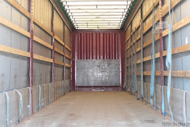 Öppen semitrailer med kapell KRONE SD Pritsche Plane XL MegaLiner Edscha Bordwände