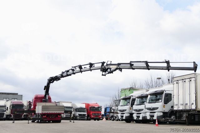 Camión de plataforma SCANIA R500 Pritsche Kran Palfinger Lift-/Lenkachse Eu5