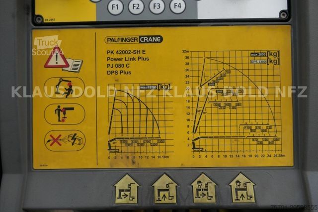 Camión de plataforma SCANIA R500 Pritsche Kran Palfinger Lift-/Lenkachse Eu5