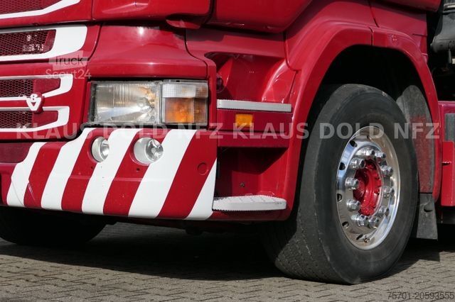 Camión de plataforma SCANIA R500 Pritsche Kran Palfinger Lift-/Lenkachse Eu5