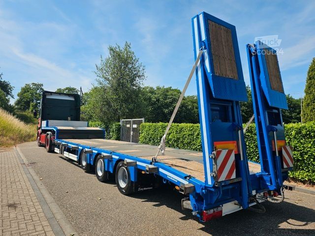 Polpriklopnik z nizko nakladalno ploščadjo KÄSSBOHRER LB3E Semie Tieflader Mit Rampen