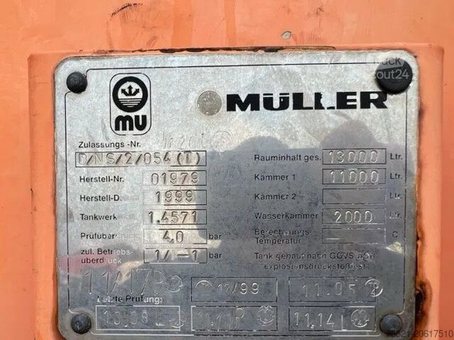 Usisno vozilo Mercedes-Benz Actros 2643 6x4 + Muller umwelttechniek aufbau