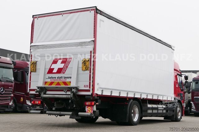 Camion plateau avec bâche RENAULT DWide 18.320 Pritsche Plane Vollluft XL-Tank LBW