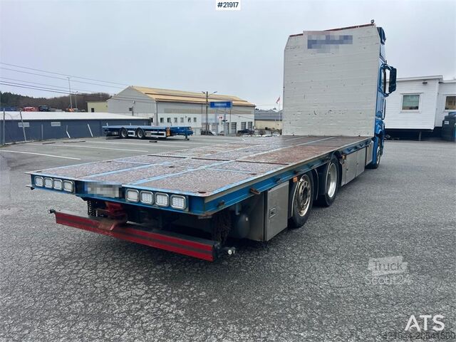 Plattform trailer Mercedes-Benz Actros 6x2 flatbed truck w/ 2012 konar 2 axle flat