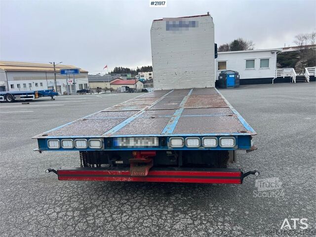 Plattform trailer Mercedes-Benz Actros 6x2 flatbed truck w/ 2012 konar 2 axle flat