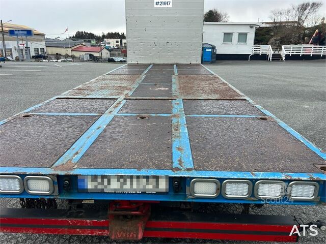 Plattform trailer Mercedes-Benz Actros 6x2 flatbed truck w/ 2012 konar 2 axle flat