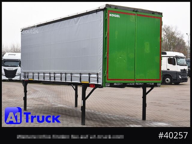 Udskifteligt lad med platform og presenning KOEGEL 7.45 BDF Wechselbrücke, neue Plane, Bordwand