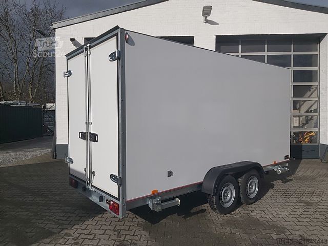 Salgs tilhenger trailershop großer Kühlkoffer 230 Volt Govi Aggregat Pluskühler für Lebensmittel verfügbar