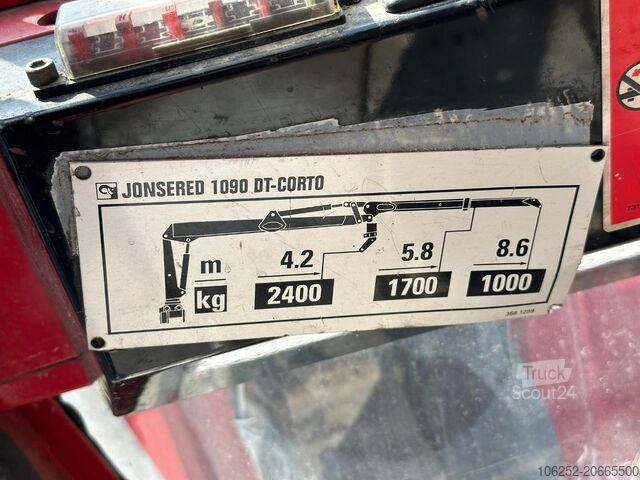 Yükleme platformu LAG 3-AXLES ALU BOX + CRANE JONSORED 1090 DT-CORTO ...