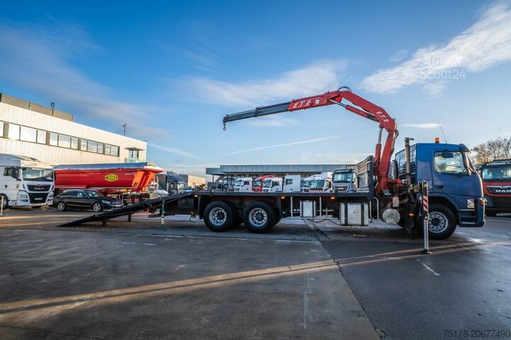 Grąžinimo transporto priemonė VOLVO FM 300-6x2+FASSI 19t/m + 2EXT