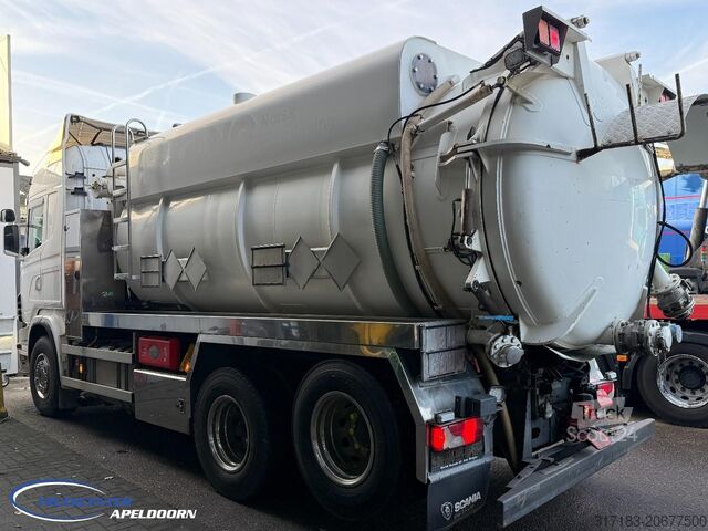 Siurbimo transporto priemonė Scania G480 ADR, Roestvrijstaal, 3 Compartimenten, Int...