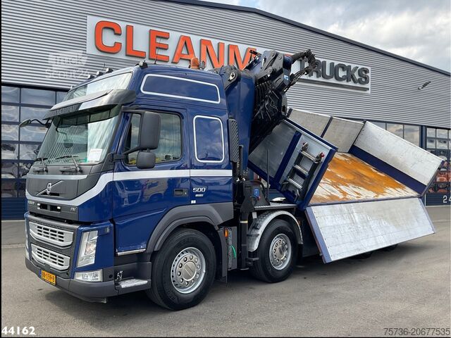 Kipper mit Kran Volvo FM 500 Euro 6 HMF 50 Tonmeter laadkraan + Fly-Jib
