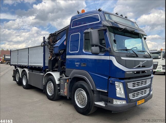 Kipper mit Kran Volvo FM 500 Euro 6 HMF 50 Tonmeter laadkraan + Fly-Jib