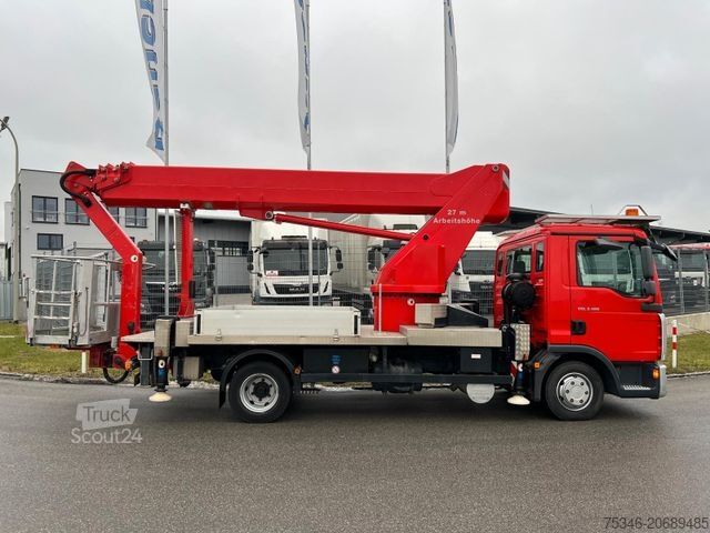 Working platform truck MAN TGL7.180/PalfingerWT270/27m/1.000Volt/TopZustand