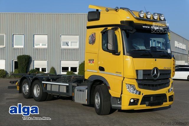 Wissellaadbak vrachtwagen MERCEDES-BENZ 2546 L 6x2, MP4, 2x Schlafliege, Bullfänger, AC