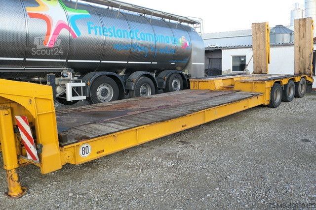 Низкорамный полуприцеп LANGENDORF SATH 30/34, Hydr. Rampen, Gelenkt, Tiefbett