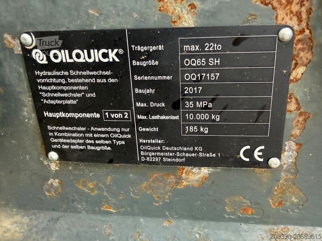 Hjulgraver LIEBHERR A914 Compact / 2017 BJ / 9.979 H / OilQuick