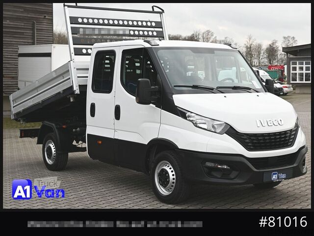 Kippi pakettiauto IVECO Daily 35S14 Henschel Kipper, AHK, Klima, Doka