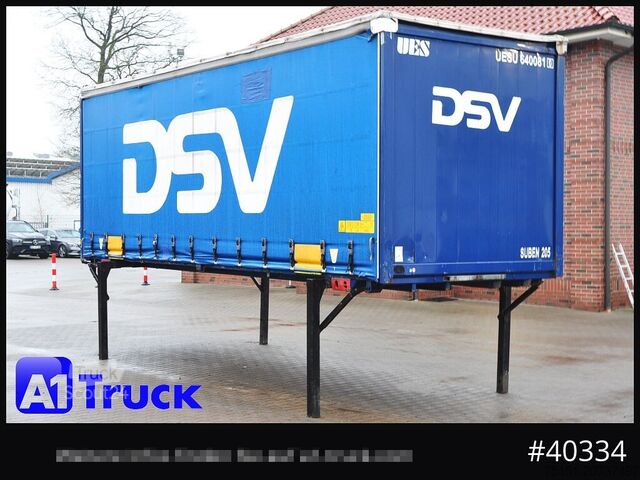 Wissellaadbak met open laadbak en zeil KRONE 7.45  BDF Wechselbrücke, Schiebeplane