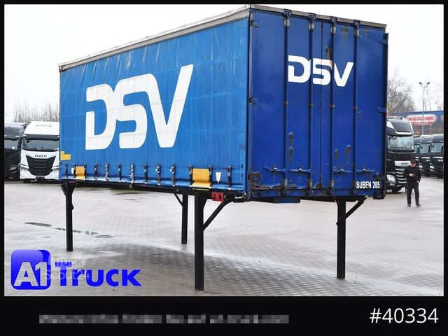 Wissellaadbak met open laadbak en zeil KRONE 7.45  BDF Wechselbrücke, Schiebeplane