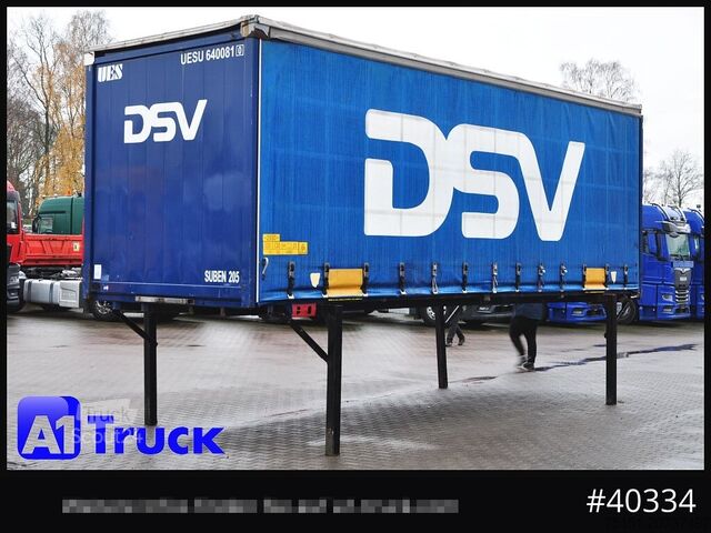 Wissellaadbak met open laadbak en zeil KRONE 7.45  BDF Wechselbrücke, Schiebeplane