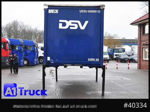 Wissellaadbak met open laadbak en zeil KRONE 7.45 BDF Wechselbrücke, Schiebeplane