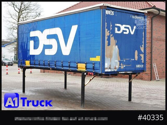 Wissellaadbak met open laadbak en zeil KRONE 7.45 BDF Wechselbrücke, Schiebeplane