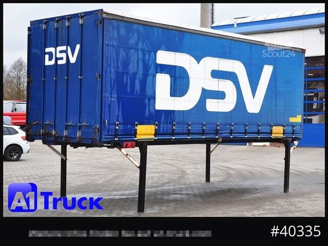 Wissellaadbak met open laadbak en zeil KRONE 7.45  BDF Wechselbrücke, Schiebeplane