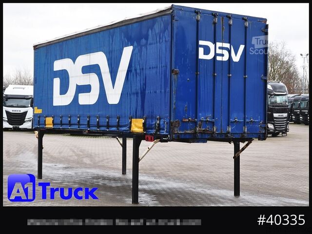 Wissellaadbak met open laadbak en zeil KRONE 7.45  BDF Wechselbrücke, Schiebeplane