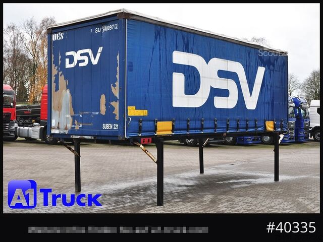 Wissellaadbak met open laadbak en zeil KRONE 7.45  BDF Wechselbrücke, Schiebeplane