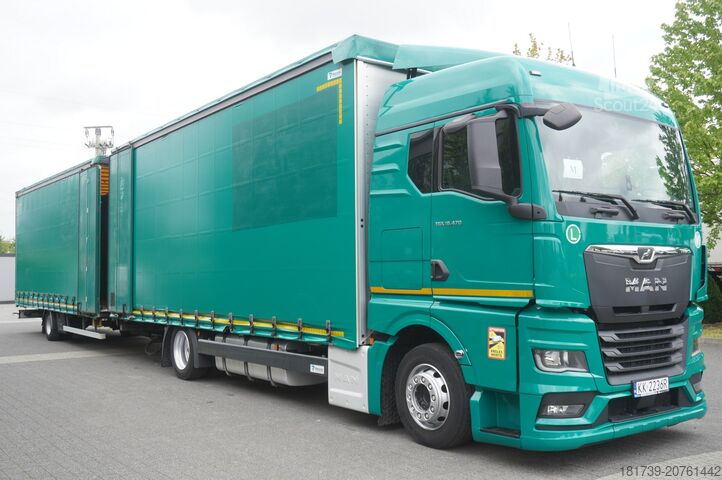 Bīdāma tenta un piekabe MAN TGX 18.470 / 2022 / Curtainsider 19 EPAL