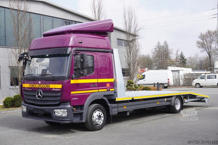 φορτηγά μεταφοράς οχημάτων Mercedes-Benz Atego 1224 / New galvanized tow truck