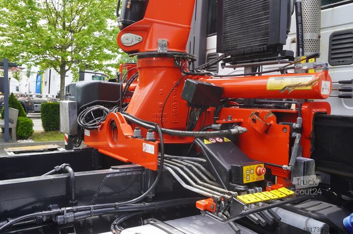 üç taraflı damper Iveco STRALIS 330 E6 / FASSI 195A 8.5 T