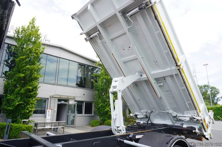 üç taraflı damper Iveco STRALIS 330 E6 / FASSI 195A 8.5 T