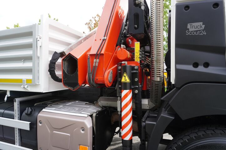 HDS vinçli 2 yönlü damperli kamyon Renault K380 6x4 / FASSI F175 crane 7.85 t