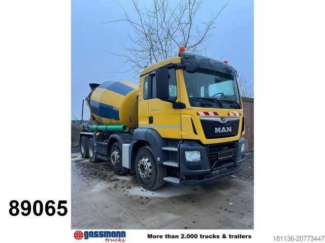 Centrale à béton mobile MAN TGS 32.420 8x4 BB, Betonmischer Stetter ca. 9m³
