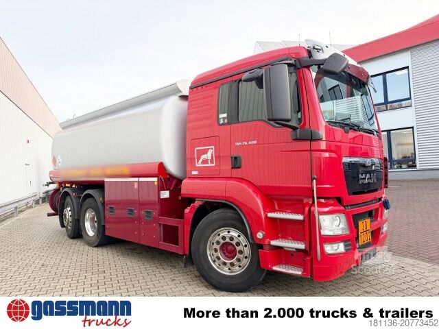 Tank kamyonu MAN TGS 26.400 6x2-4 LL, Lenk-/Lift, Navi, ADR,