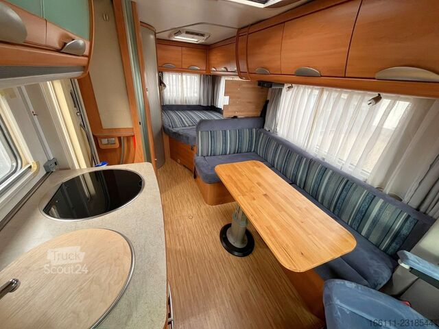 Camping-car semi-intégré HYMER/ERIBA T 578 SL - Festbett - Sat/TV - Solar - 2 x Klima