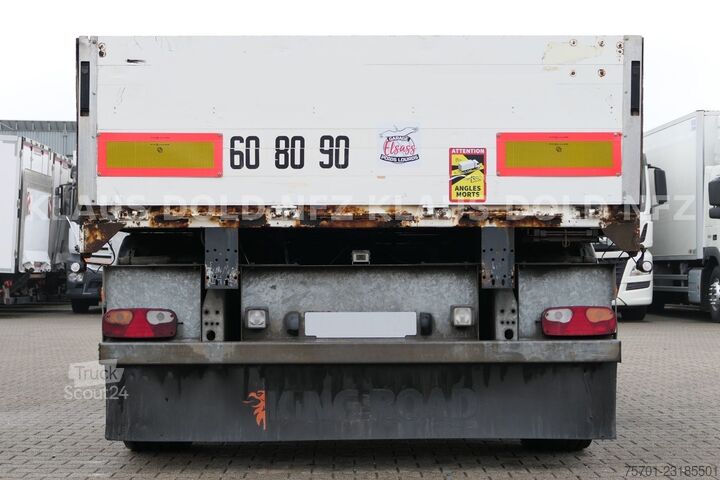 Rimorchio aperto Samro Pritsche Bordwände Baustoffwagen