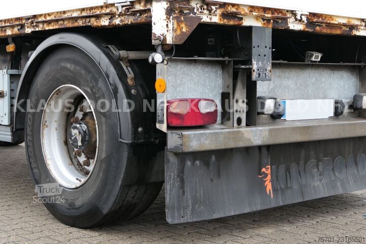 Rimorchio aperto Samro Pritsche Bordwände Baustoffwagen
