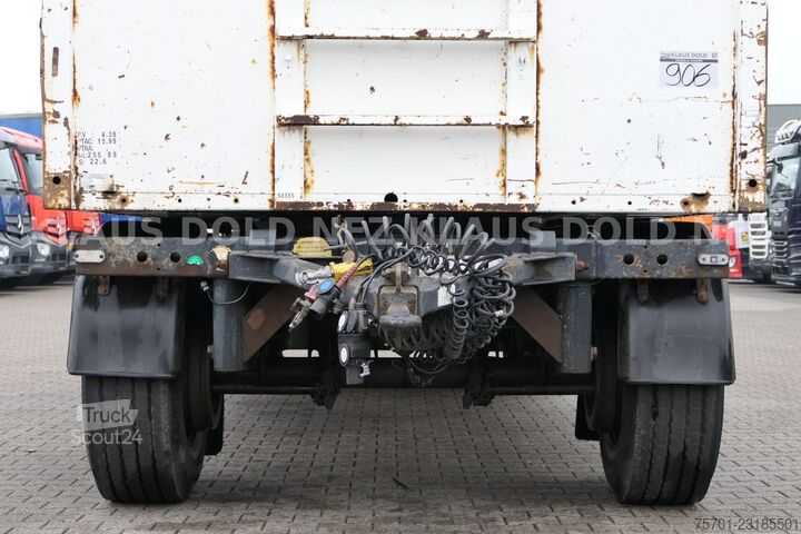Rimorchio aperto Samro Pritsche Bordwände Baustoffwagen