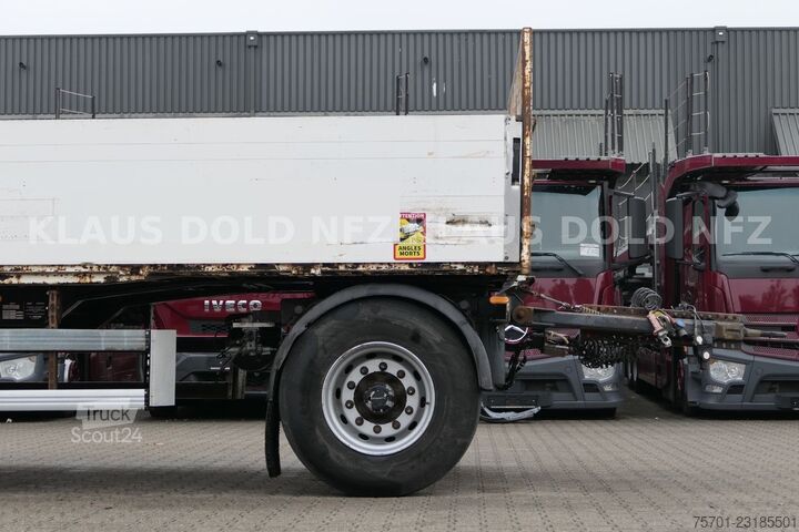 Rimorchio aperto Samro Pritsche Bordwände Baustoffwagen